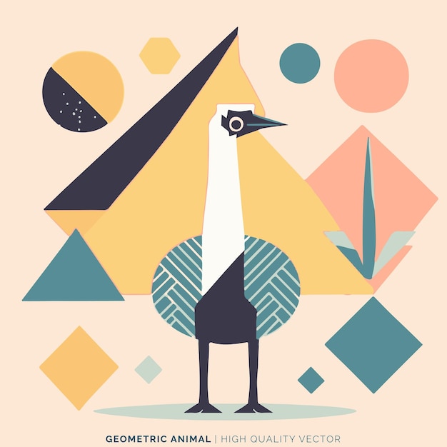 Vector geometric animal vector illustration