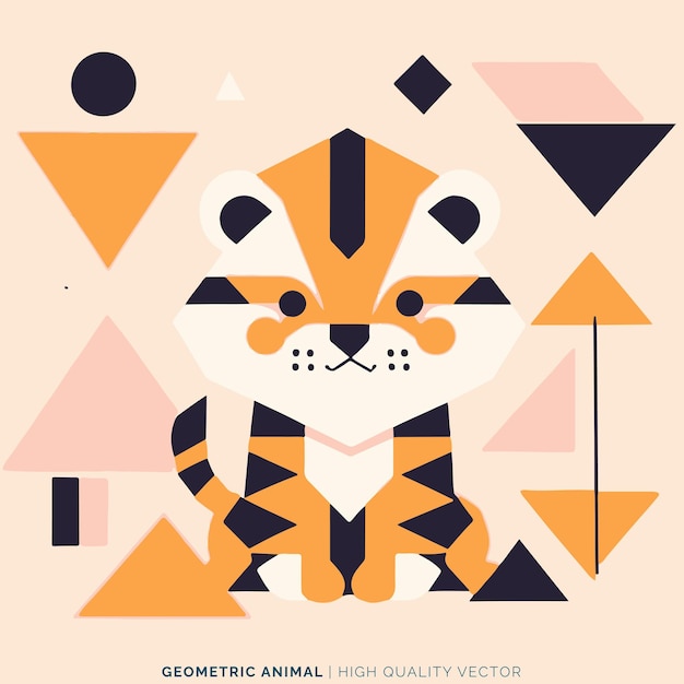 Vector geometric animal vector illustration