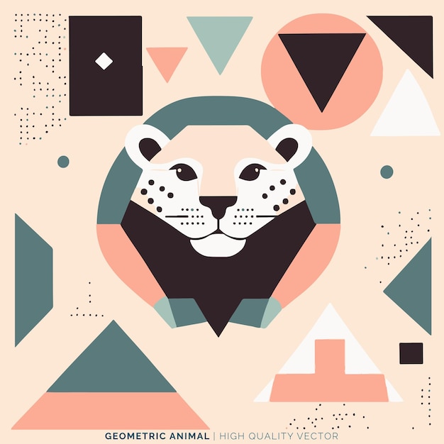 Vector geometric animal vector illustration