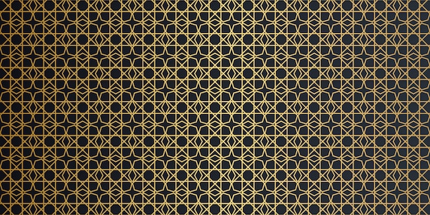 Geometric arabesque seamless pattern