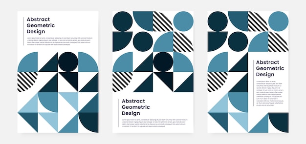 Geometric artwork cover set background