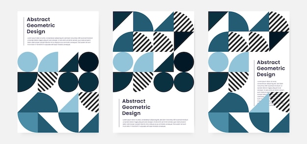 Geometric artwork cover set background