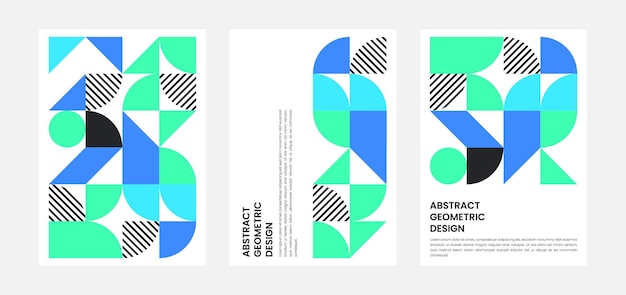 Geometric artwork cover set