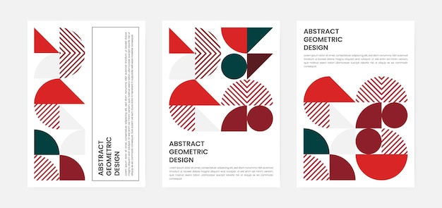 Geometric artwork cover set