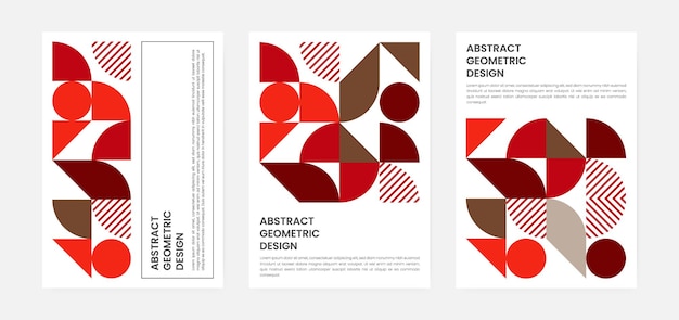 Geometric artwork cover set