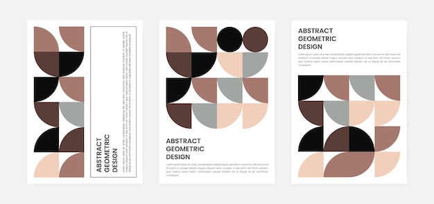 Geometric artwork cover set