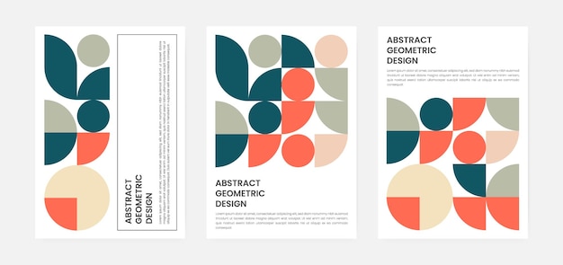 Geometric artwork cover set