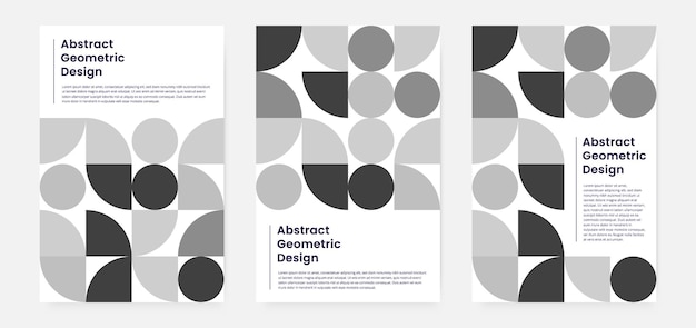 Geometric artwork cover set