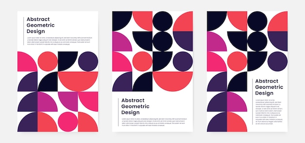 Geometric artwork cover set