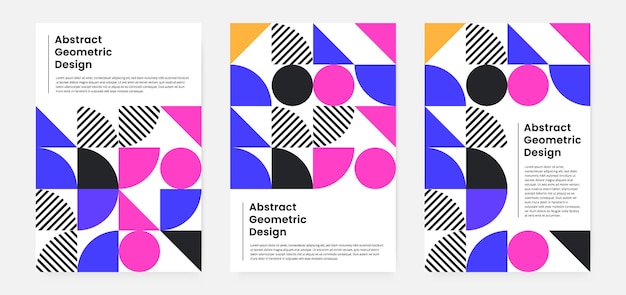 Geometric artwork cover set