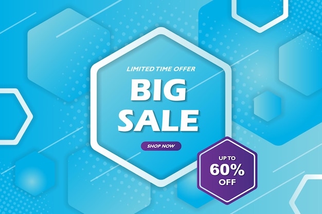 Geometric background For Big Sale Banners Design Discount Banner Promotion Template