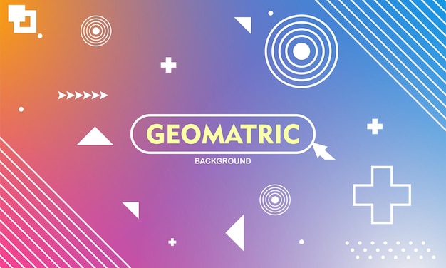 Geometric background illustration in modern colors