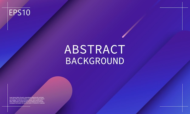 Geometric background. Minimal abstract cover design. Creative colorful wallpaper. Trendy gradient poster. Vector illustration.