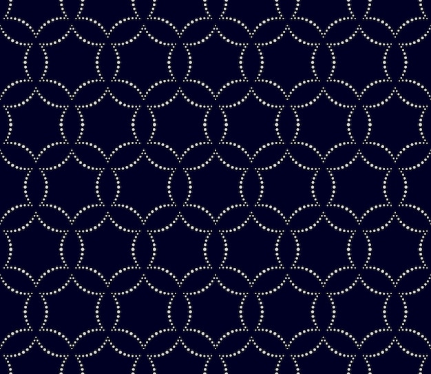 Geometric background seamless pattern with dots vector