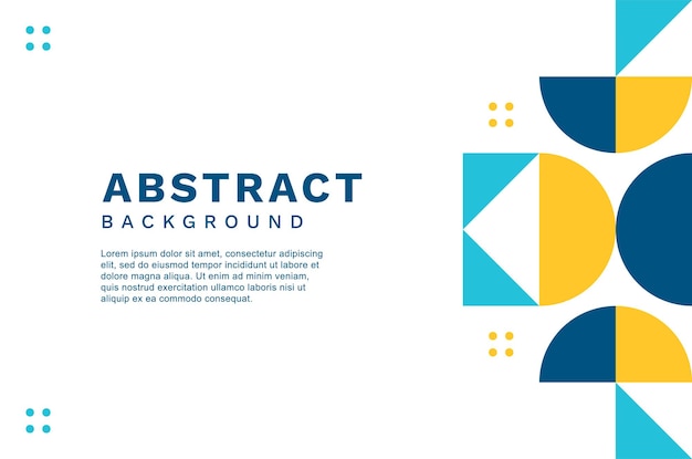 Geometric Background with Flat Style Design