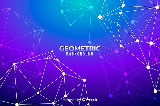 Geometric background with gradients