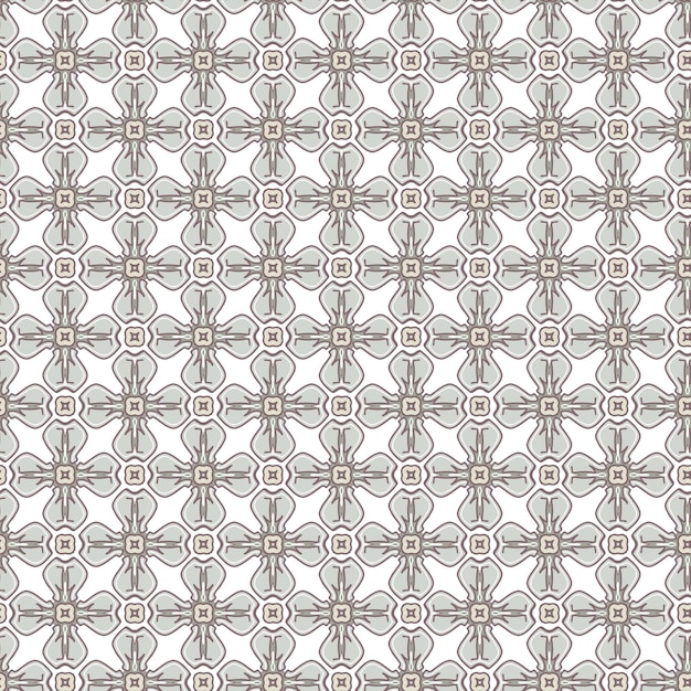 Geometric biege seamless pattern black on white background