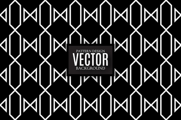 Geometric black colour background white colour pattern new design