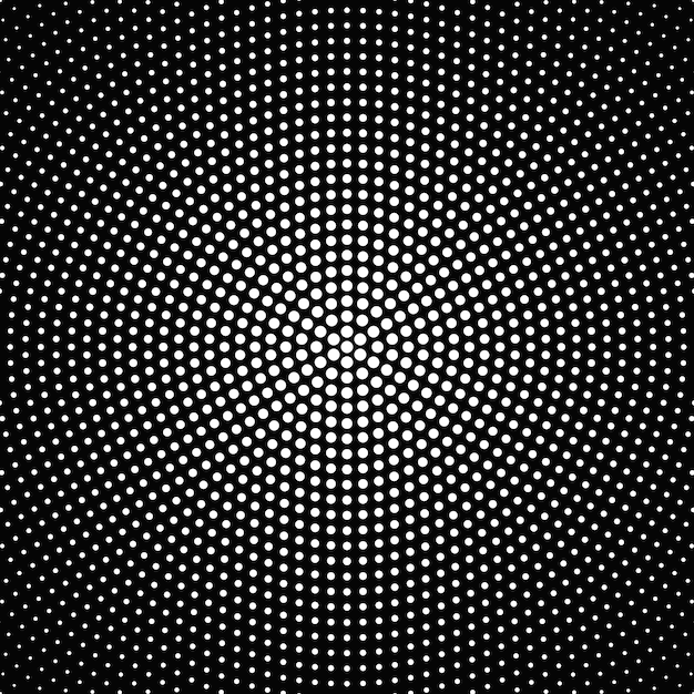 Geometric black and white round circle background design