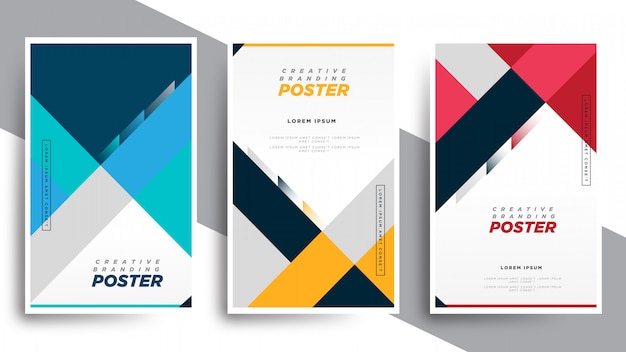 Geometric Book Cover Flyer Set