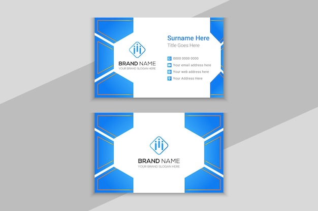 Geometric business card design