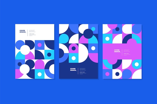 Geometric business cover collection