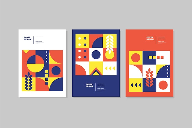 Geometric business cover collection