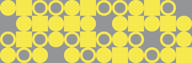 Geometric Circles and squares, Abstract  pattern