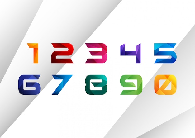 Geometric colorful number collection