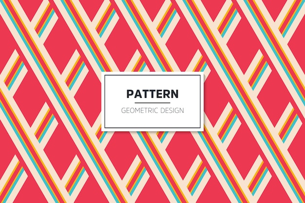 Geometric colorful seamless lineal pattern