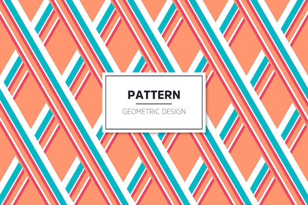 Geometric colorful seamless lineal pattern