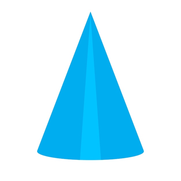 geometric cone icon vector