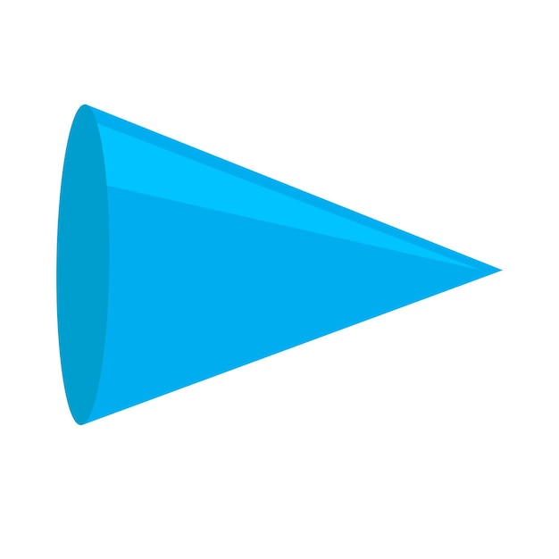 geometric cone icon vector