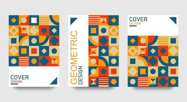 Geometric cover collection a4 size