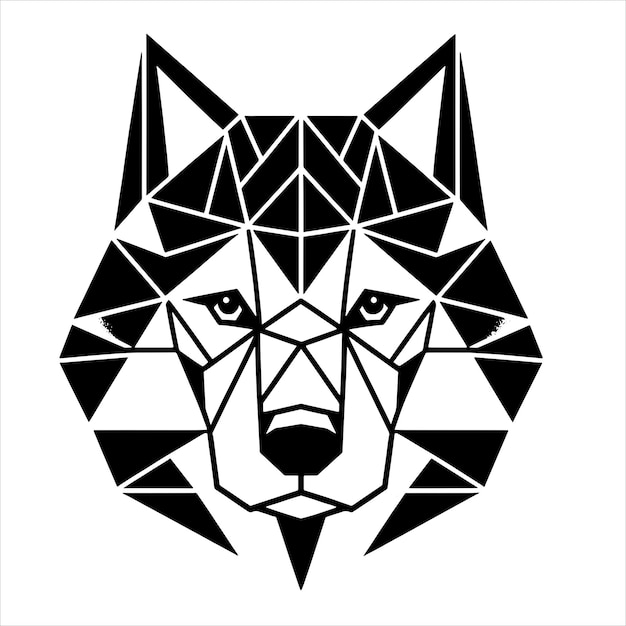 Geometric Dog Svg