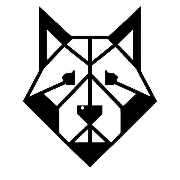 Geometric Dog Svg