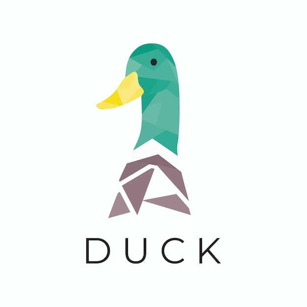 Geometric Duck Logo