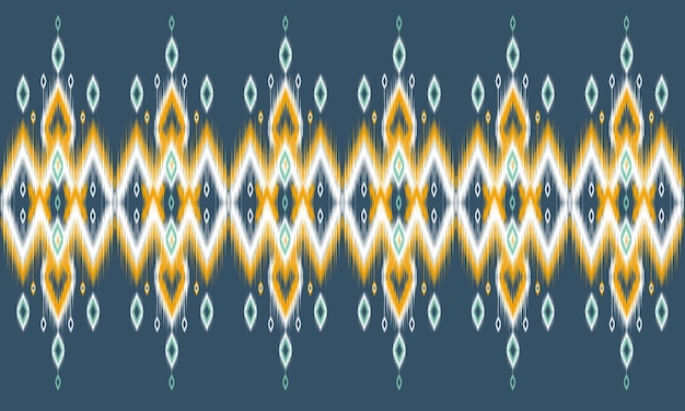 Geometric ethnic ikat pattern Oriental traditional Design for background.