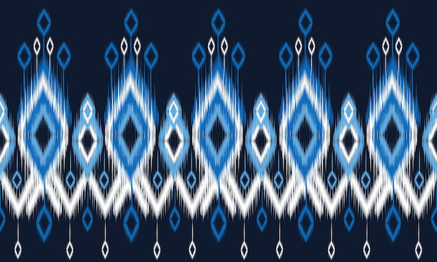 Geometric ethnic ikat pattern Oriental traditional Design for background.