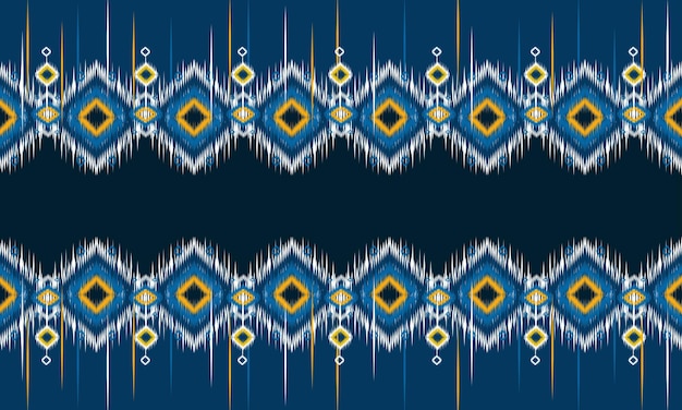 Geometric ethnic ikat pattern Oriental traditional Design for background.