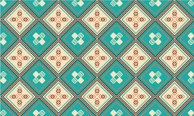 Geometric ethnic oriental ikat background