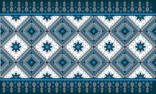 Geometric ethnic oriental seamless pattern traditional Design for background,carpet,wallpaper,clothing,wrapping,Batik,fabric,Vector illustration.embroidery style.