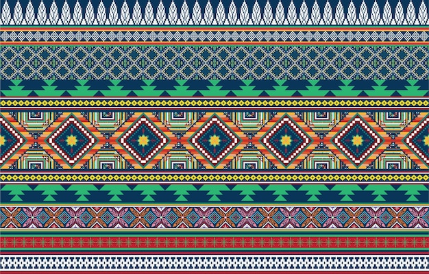 Geometric ethnic oriental seamless pattern traditional Design for background,carpet,wallpaper