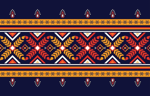 Geometric ethnic oriental seamless pattern traditional graphic design for decorating.