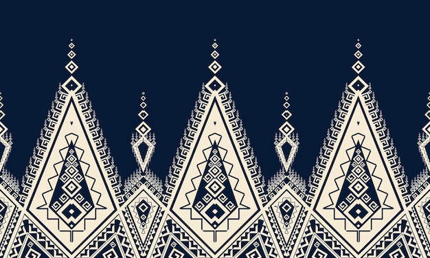 Geometric ethnic pattern design for seamless background