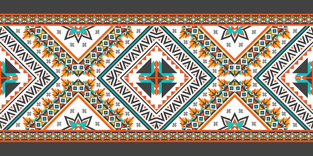 Geometric ethnic pattern seamless.
Design for background,carpet,wallpaper,clothing,wrapping,Batik,fabric,Vector illustration.embroidery style.