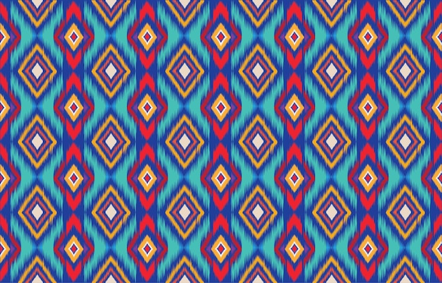 Geometric ethnic pattern seamless design for background or wallpaper.