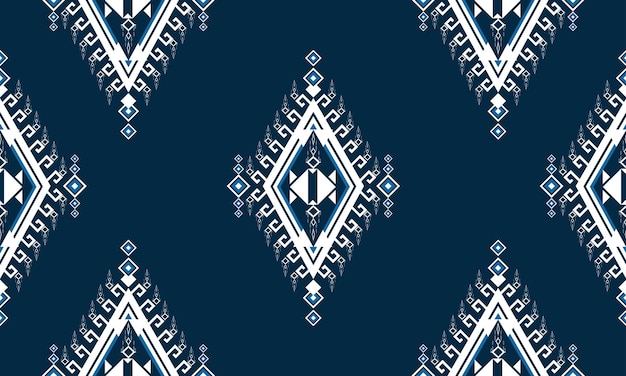 Geometric ethnic patterncarpetwallpaperclothingwrappingbatikfabricVector illustration embroidery style