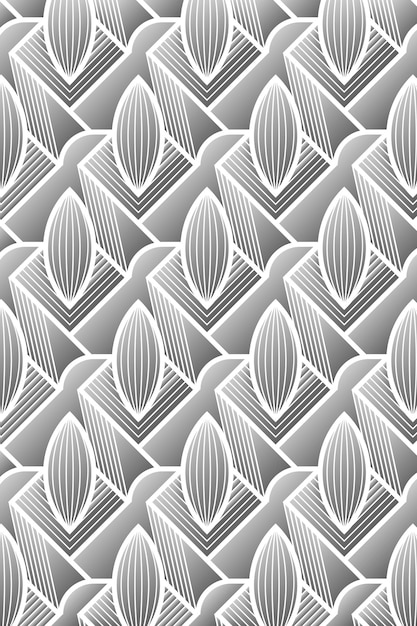 Vector geometric fill silver pattern