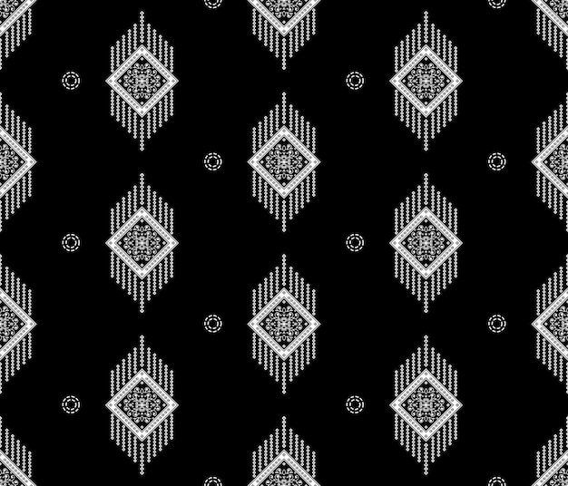 geometric and flower pattern and dotted line White vertical seamless. Textile patterns,